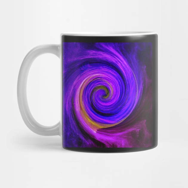 Inspirational Purple Vortex Law of Attraction Graphic Art Design face masks, Phone Cases, Apparel & Gifts by tamdevo1